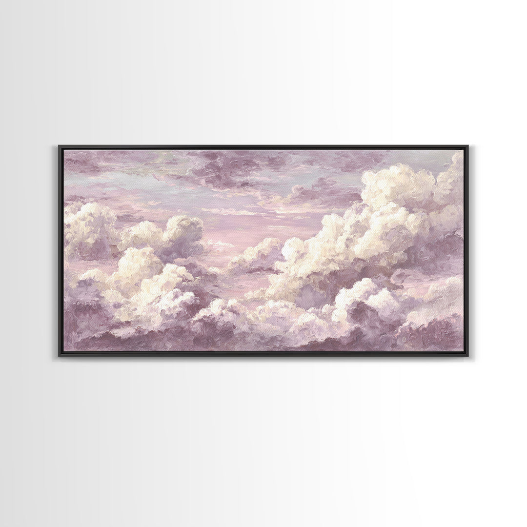 Quiet Lake Landscape at Early Morning Canvas Print, Guest Bedroom Art, Wall Decor, Bedroom Decor, Oil Painting, Guest, GBA-2x1-94