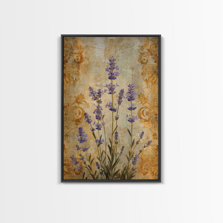 Lavender Field under Pale Sky Canvas Print, Guest Bedroom Art, Fine Art Print, Bedroom Decor, Watercolor Art, Guest, Poster, GBA-2x3-27