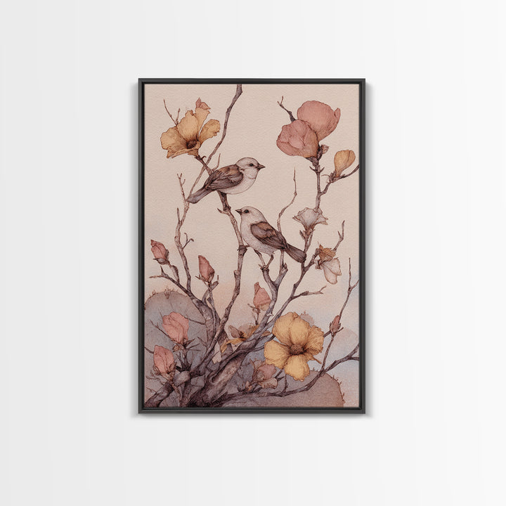 Warm Terracotta Shapes Canvas Print, Guest Bedroom Art, Minimalist Decor, Bedroom Decor, Abstract Art, Guest, Digital Print, GBA-2x3-54