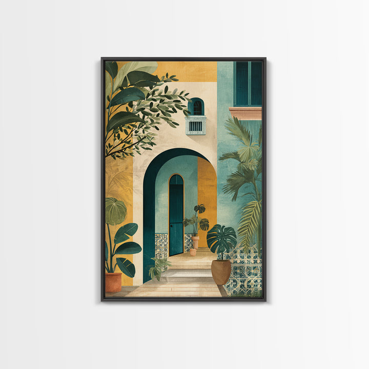 Olive Branch Still Life Framed Canvas Print, Guest Bedroom Art, Bedroom Decor, Watercolor Art, Guest, Funky Wall Art, GBA-2x3-73