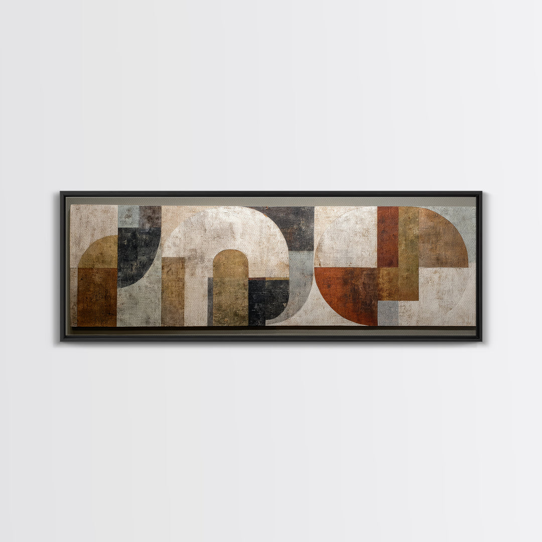 Warm Abstract Arches Canvas Print, Guest Bedroom Art, Statement Artwork, Bedroom Decor, Abstract Art, Guest, Wall Decor, GBA-3x1-19