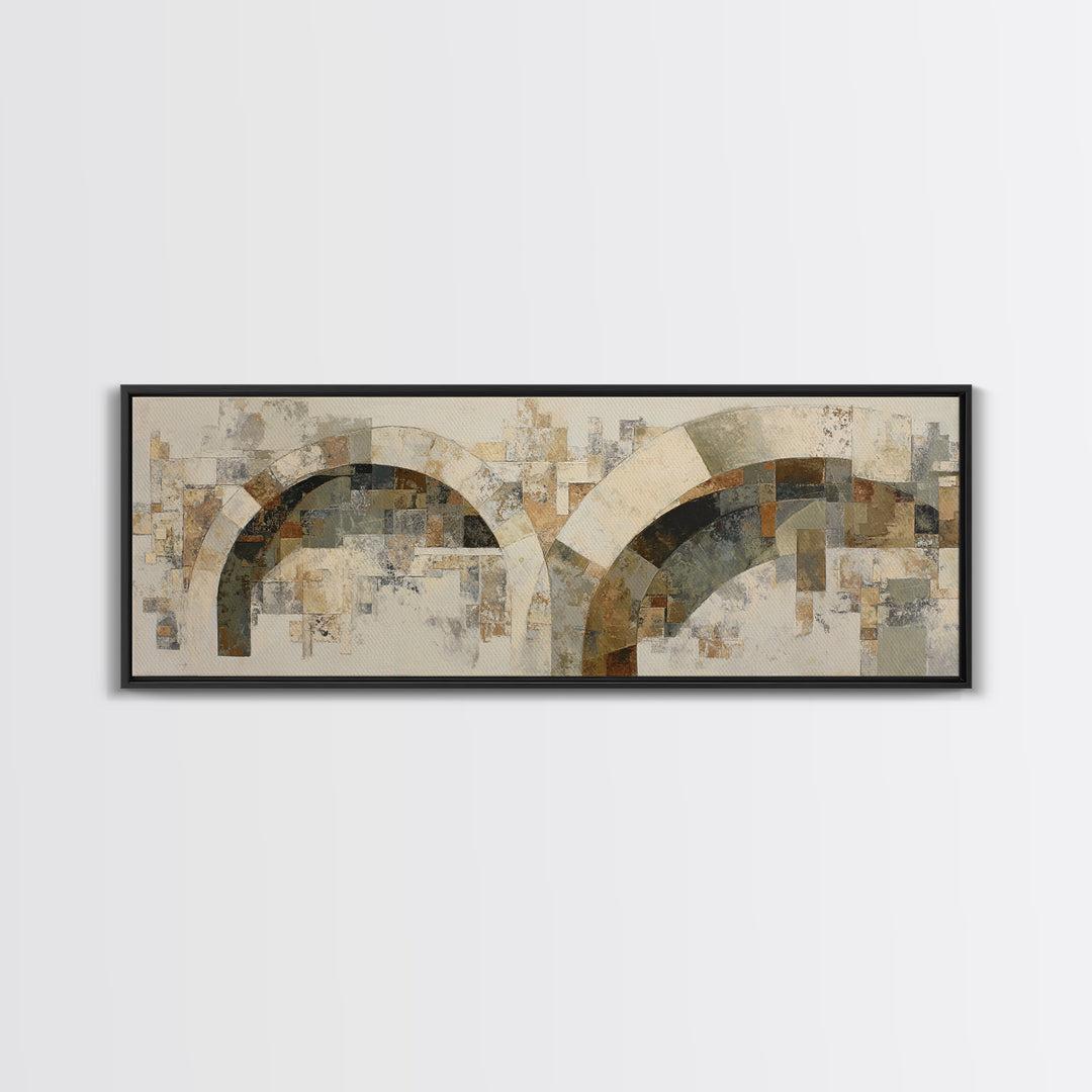 Warm Abstract Arches Canvas Print, Guest Bedroom Art, Room Decor, Bedroom Decor, Abstract Art, Guest, Printable Wall Art, GBA-3x1-91