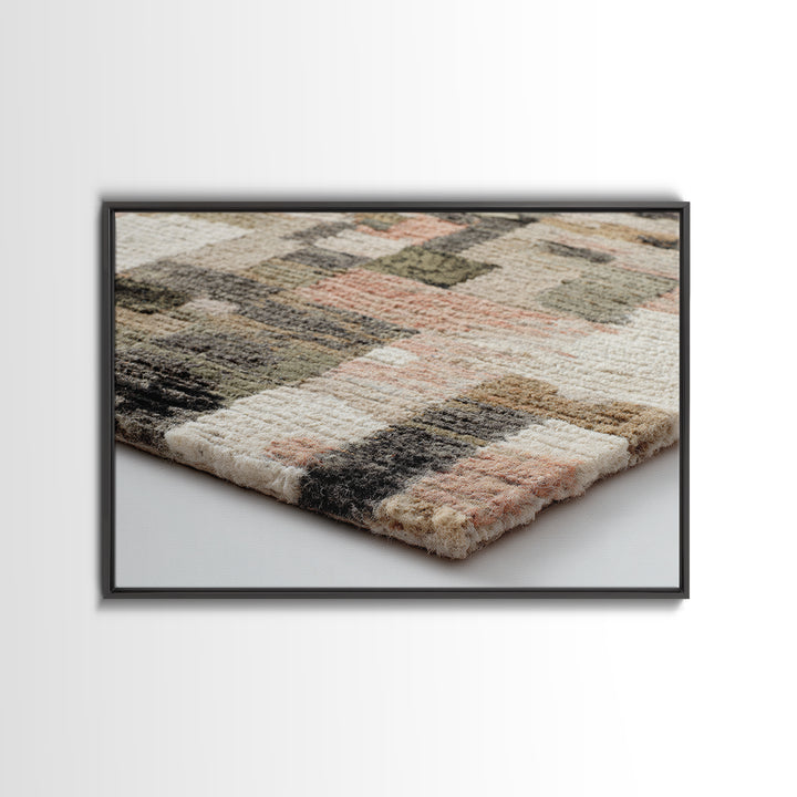 Abstract Woven Texture Framed Canvas Print, Guest Bedroom Art, Printable Wall Art, Bedroom Decor, Abstract Art, Guest, GBA-3x2-18