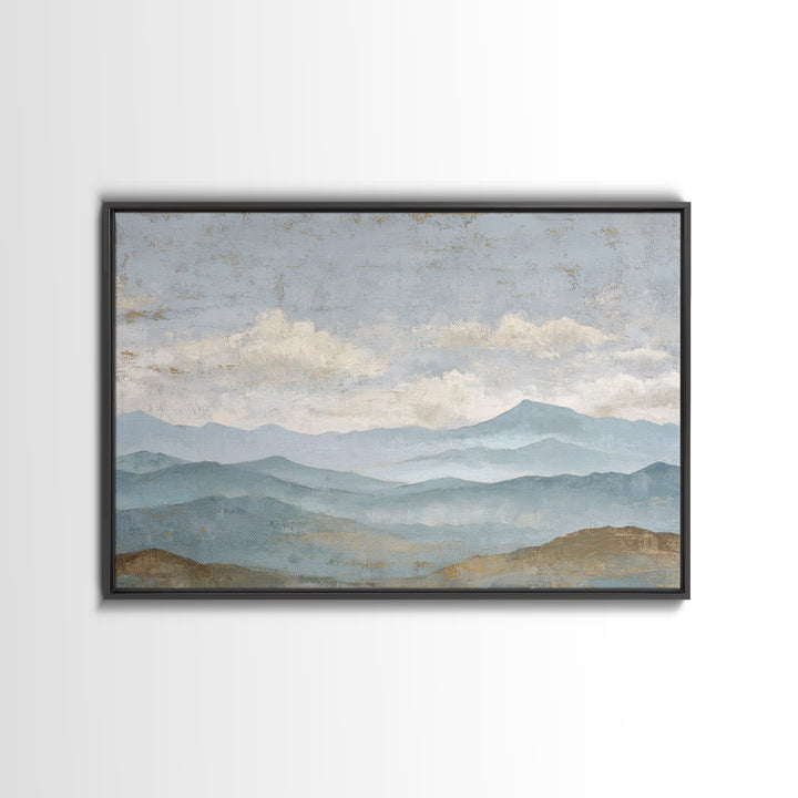 Gentle Rain over Distant Hills Canvas Print, Guest Bedroom Art, Pink Wall Art, Bedroom Decor, Abstract Art, Guest, New Home, GBA-3x2-52