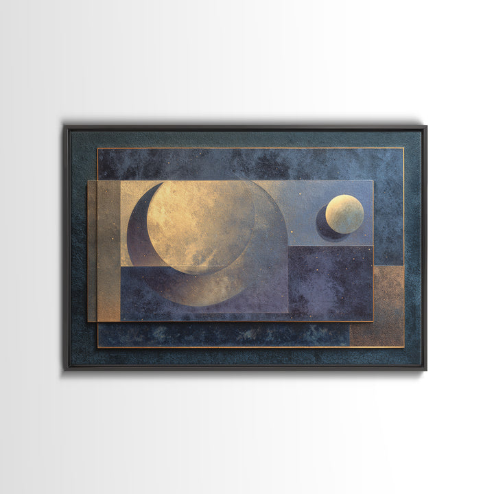 Minimal Moon and Stars Composition Canvas Print, Guest Bedroom Art, Neutral Decor, Bedroom Decor, Fine Art, Guest, Wall Art, GBA-3x2-68