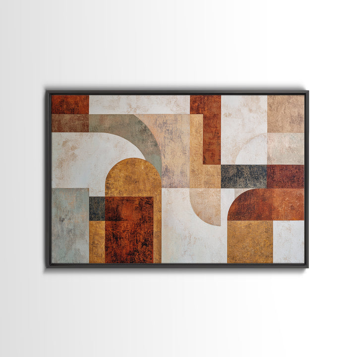 Warm Abstract Arches Framed Canvas Print, Guest Bedroom Art, Home Decor, Bedroom Decor, Fine Art, Guest, Printable Art, GBA-3x2-7
