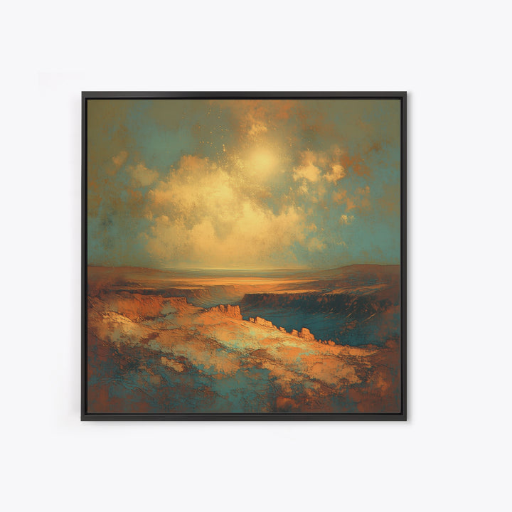 Serene Desert Horizon Canvas Print, General Fine Art, Gallery Decor, Living Room Decor, Fine Art, Wall Art, Home Decor, GEN-1x1-17