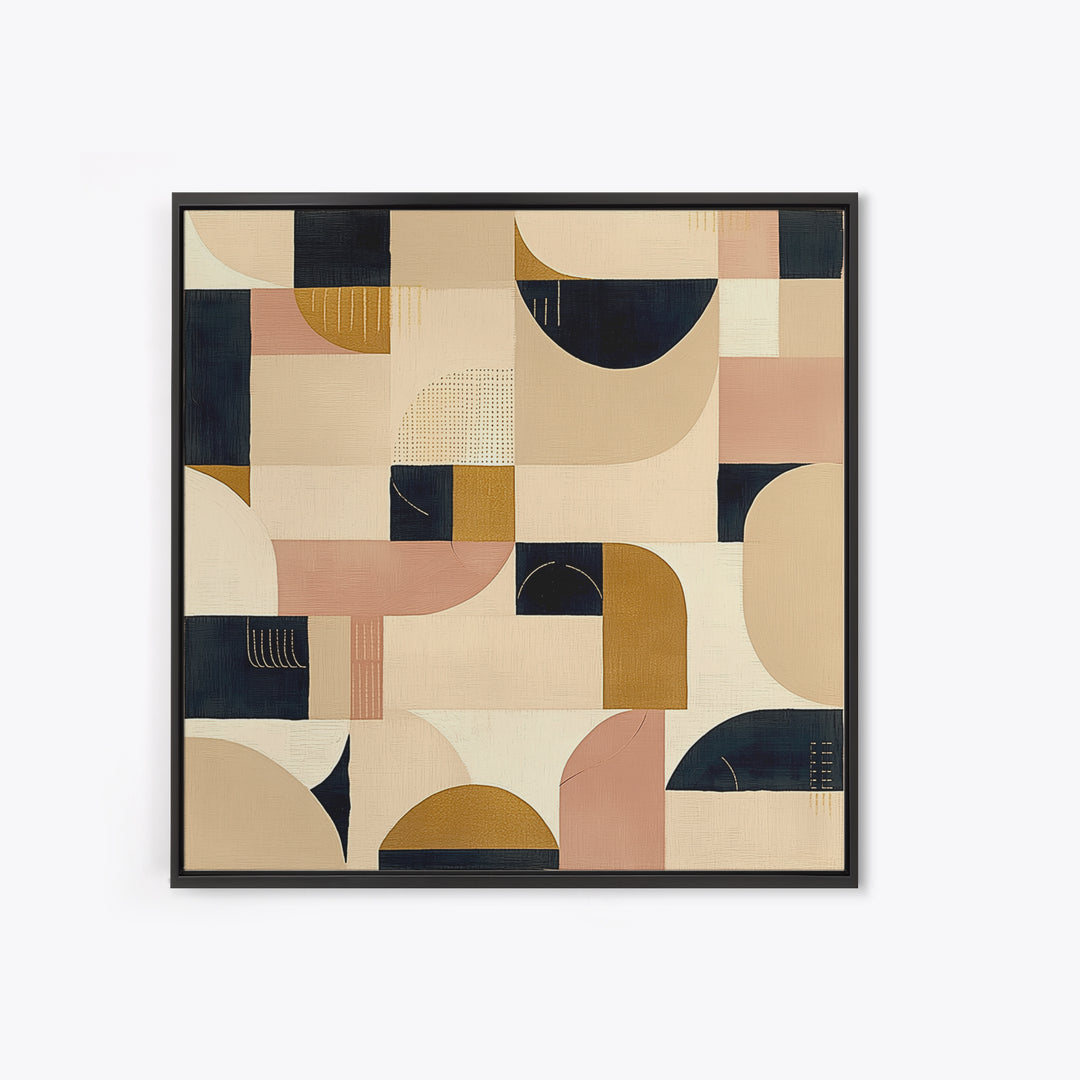Earthy Plaster Texture Abstract Framed Canvas Print, General Fine Art, Large Wall Art, Living Room Decor, Abstract Art, GEN-1x1-39