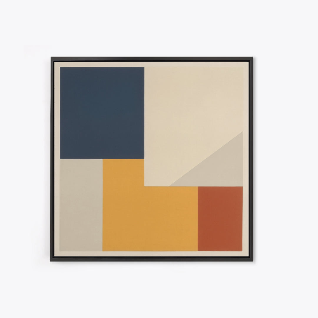 Modern Geometric Composition Canvas Print, General Fine Art, Boho Decor, Living Room Decor, Fine Art, Wall Decor, GEN-1x1-82