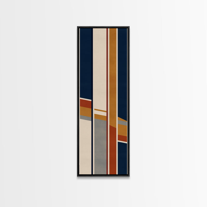Modern Geometric Composition Framed Canvas Print, General Fine Art, Modern Decor, Living Room Decor, Abstract Art, GEN-1x3-70