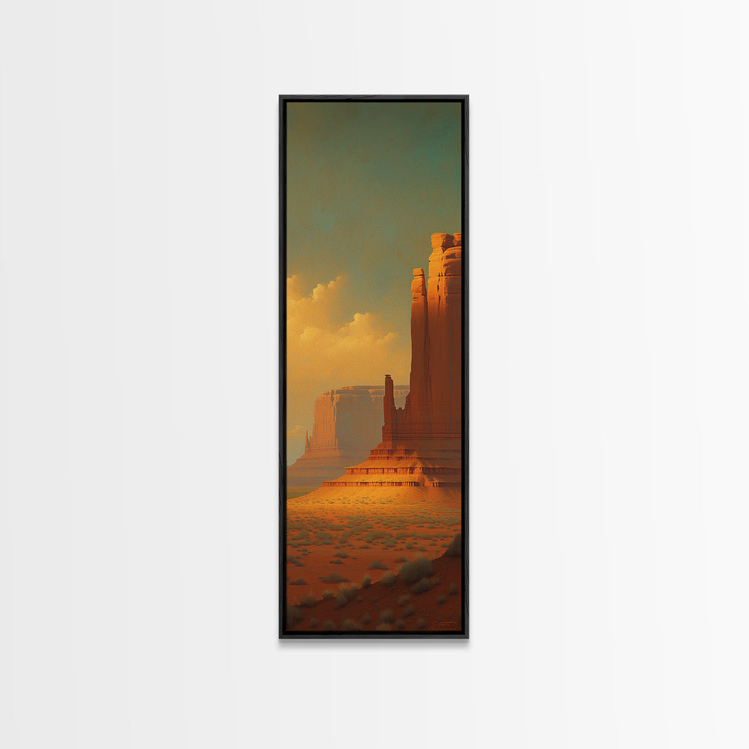 Serene Desert Horizon Canvas Print, General Fine Art, Poster, Living Room Decor, Fine Art, Wall Art Prints, Mid Century Modern, GEN-1x3-77
