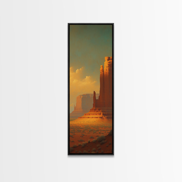 Serene Desert Horizon Canvas Print, General Fine Art, Poster, Living Room Decor, Fine Art, Wall Art Prints, Mid Century Modern, GEN-1x3-77