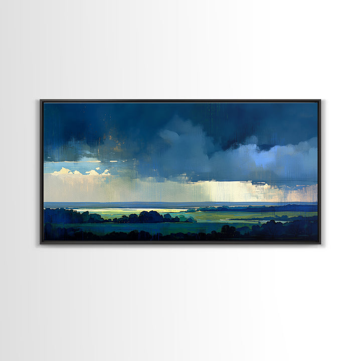 Quiet Abstract Landscape Canvas Print, General Fine Art, Decor, Living Room Decor, Fine Art, Digital Wall Art, GEN-2x1-21