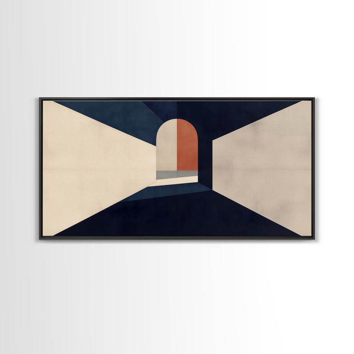 Monochrome Architectural Arch Composition Canvas Print, General Fine Art, Wall Art, Living Room Decor, Oil Painting, GEN-2x1-32