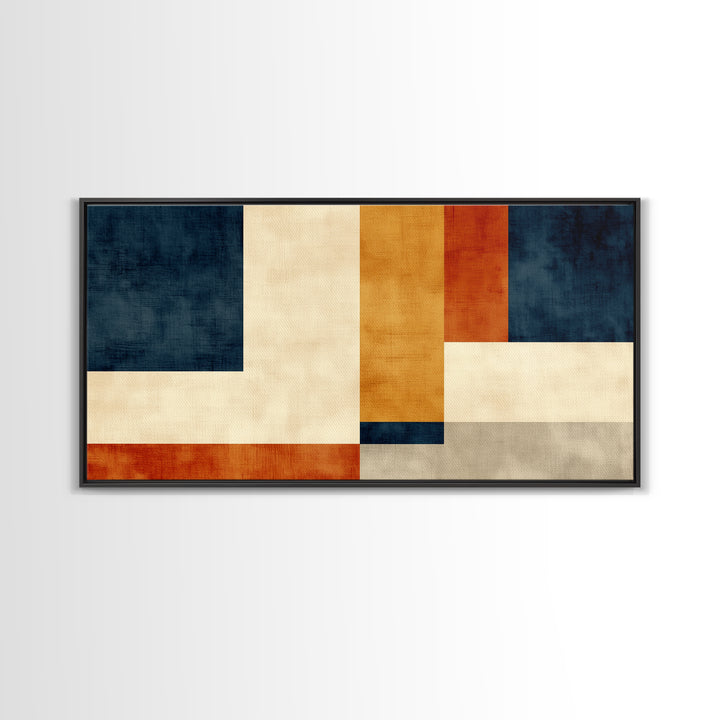 Modern Geometric Composition Canvas Print, General Fine Art, Art, Living Room Decor, Abstract Art, Mid Century Modern, GEN-2x1-54