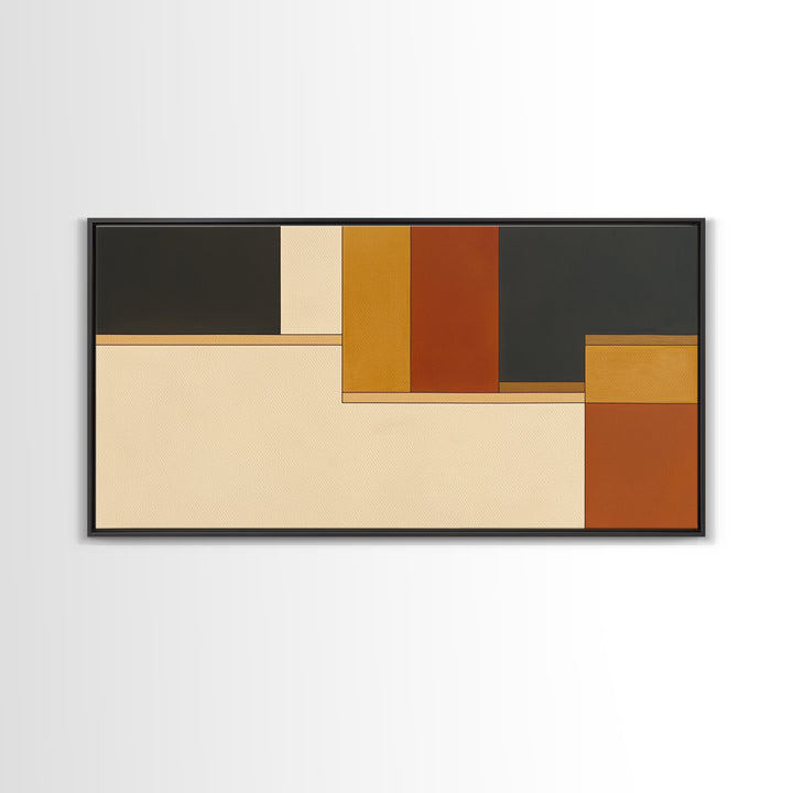 Modern Geometric Composition Canvas Print, General Fine Art, Art, Living Room Decor, Abstract Art, Mid Century Modern, GEN-2x1-78