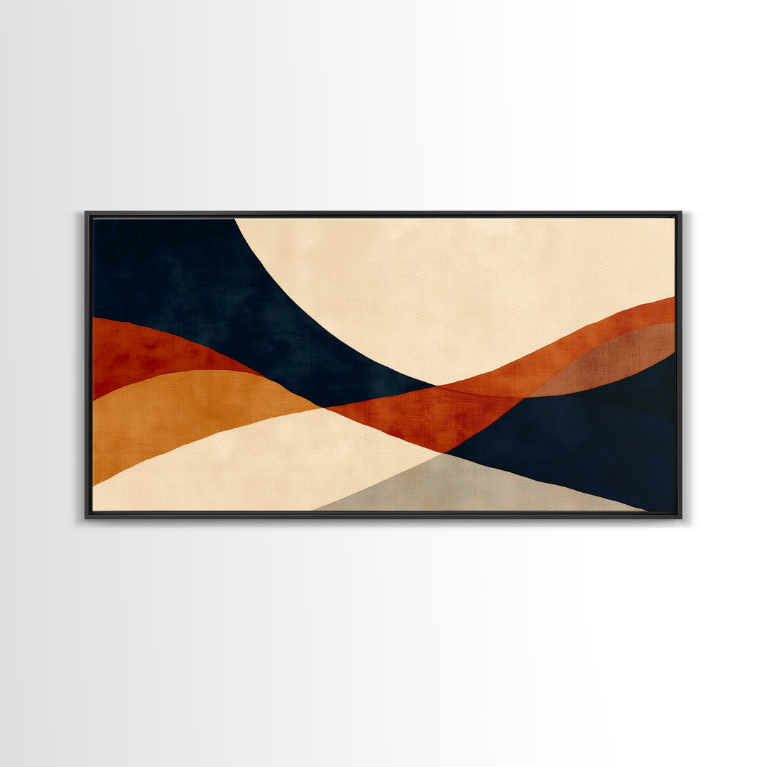 Warm Terracotta Abstract Canvas Print, General Fine Art, Print, Living Room Decor, Abstract Art, Art Deco, Wall Hanging, GEN-2x1-98