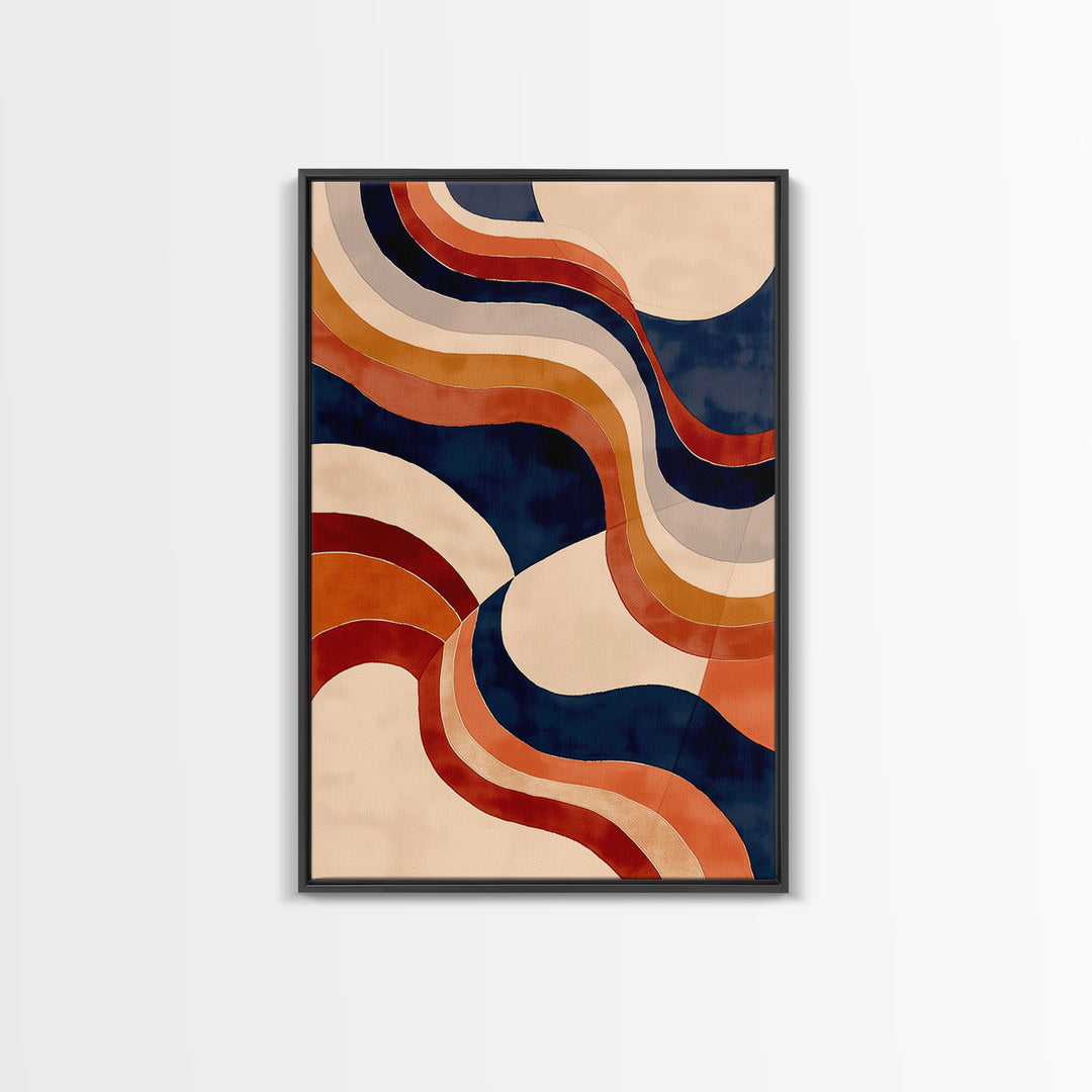 Warm Terracotta Abstract Canvas Print, General Fine Art, Wall Art, Living Room Decor, Abstract Art, Printable, GEN-2x3-14