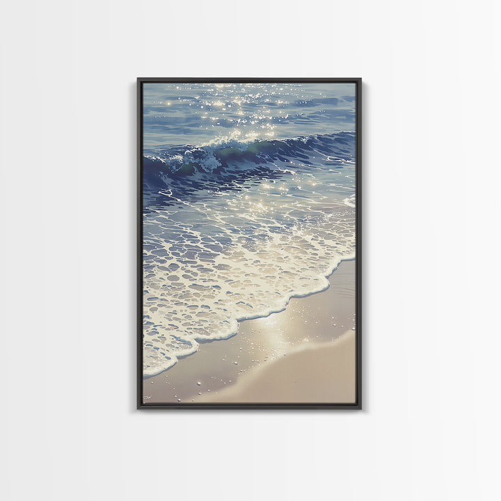 Coastal Water Study Canvas Print, General Fine Art, Mid Century Modern, Living Room Decor, Fine Art, Bedroom Decor, GEN-2x3-61