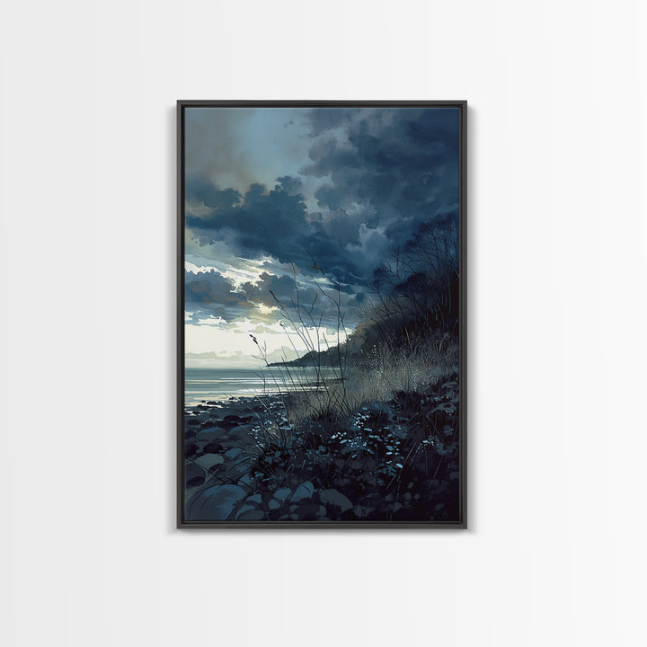 Quiet Abstract Landscape Canvas Print, General Fine Art, Art Deco, Living Room Decor, Fine Art, Fine Art Print, GEN-2x3-81