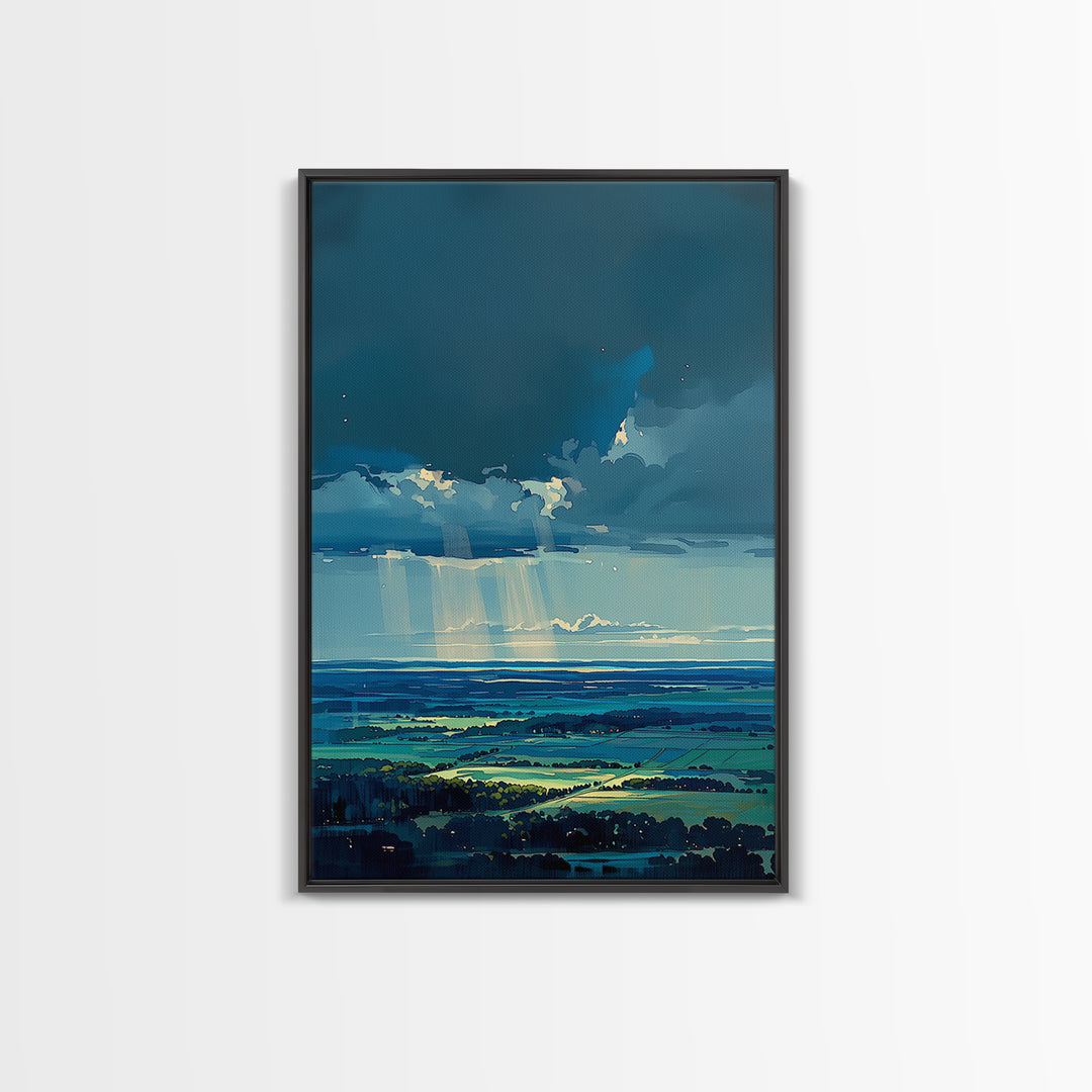 Quiet Abstract Landscape Canvas Print, General Fine Art, Art Prints, Living Room Decor, Fine Art, Wall Hanging, GEN-2x3-9