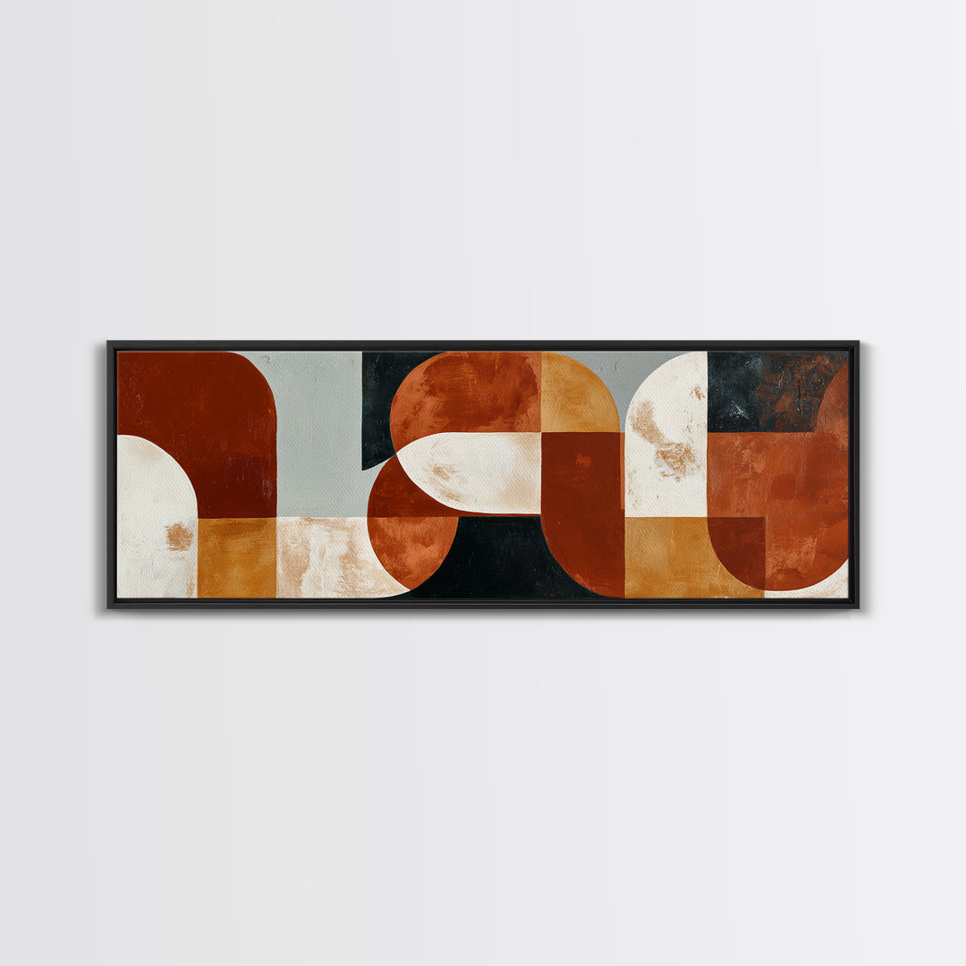 Warm Terracotta Abstract Canvas Print, General Fine Art, Wall Art, Living Room Decor, Abstract Art, Printable, GEN-3x1-70