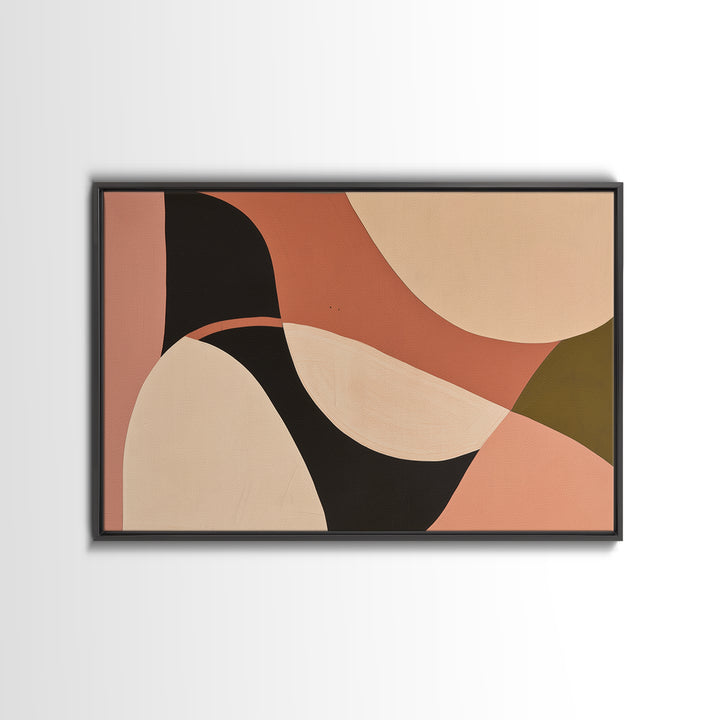 Warm Terracotta Abstract Canvas Print, General Fine Art, Original Art, Living Room Decor, Abstract Art, Boho Decor, GEN-3x2-34