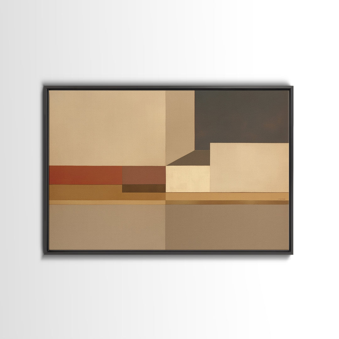 Modern Geometric Composition Canvas Print, General Fine Art, Oil Painting, Living Room Decor, Abstract Art, Gallery Decor, GEN-3x2-38