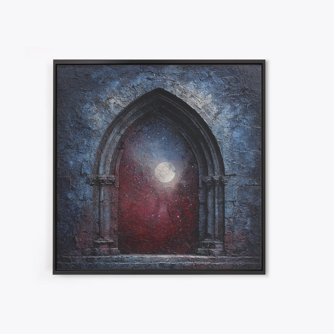 Gothic Archway Filled Canvas Print, Gothic Art, Whimsigoth Decor, Living Room Decor, Fine Art, Gothic, Witchy Home Decor, GOT-1x1-35