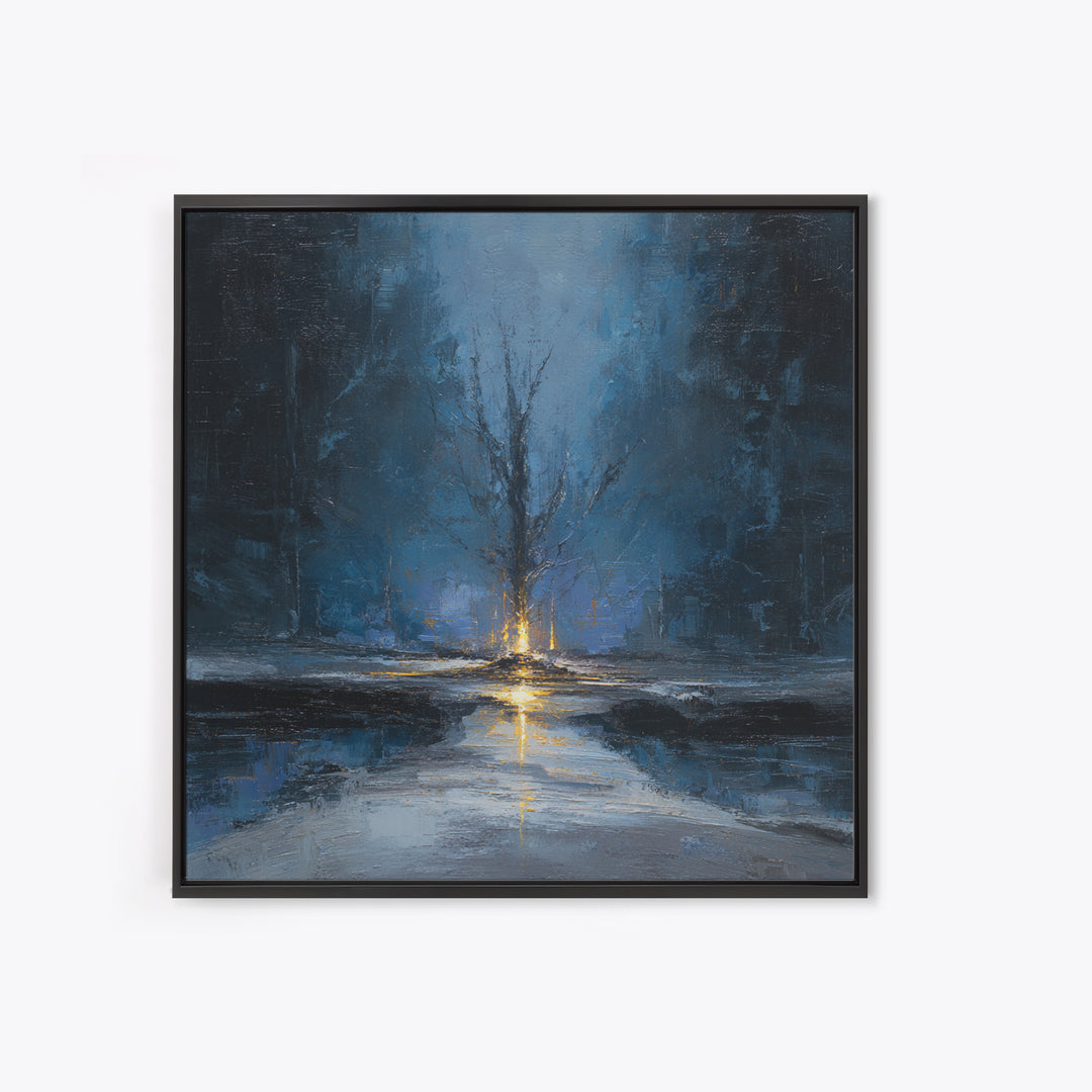 Haunted Forest Path Framed Canvas Print, Gothic Art, Moody Wall Art, Living Room Decor, Fine Art, Gothic, Wall Decor, GOT-1x1-43