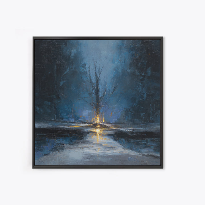 Haunted Forest Path Framed Canvas Print, Gothic Art, Moody Wall Art, Living Room Decor, Fine Art, Gothic, Wall Decor, GOT-1x1-43