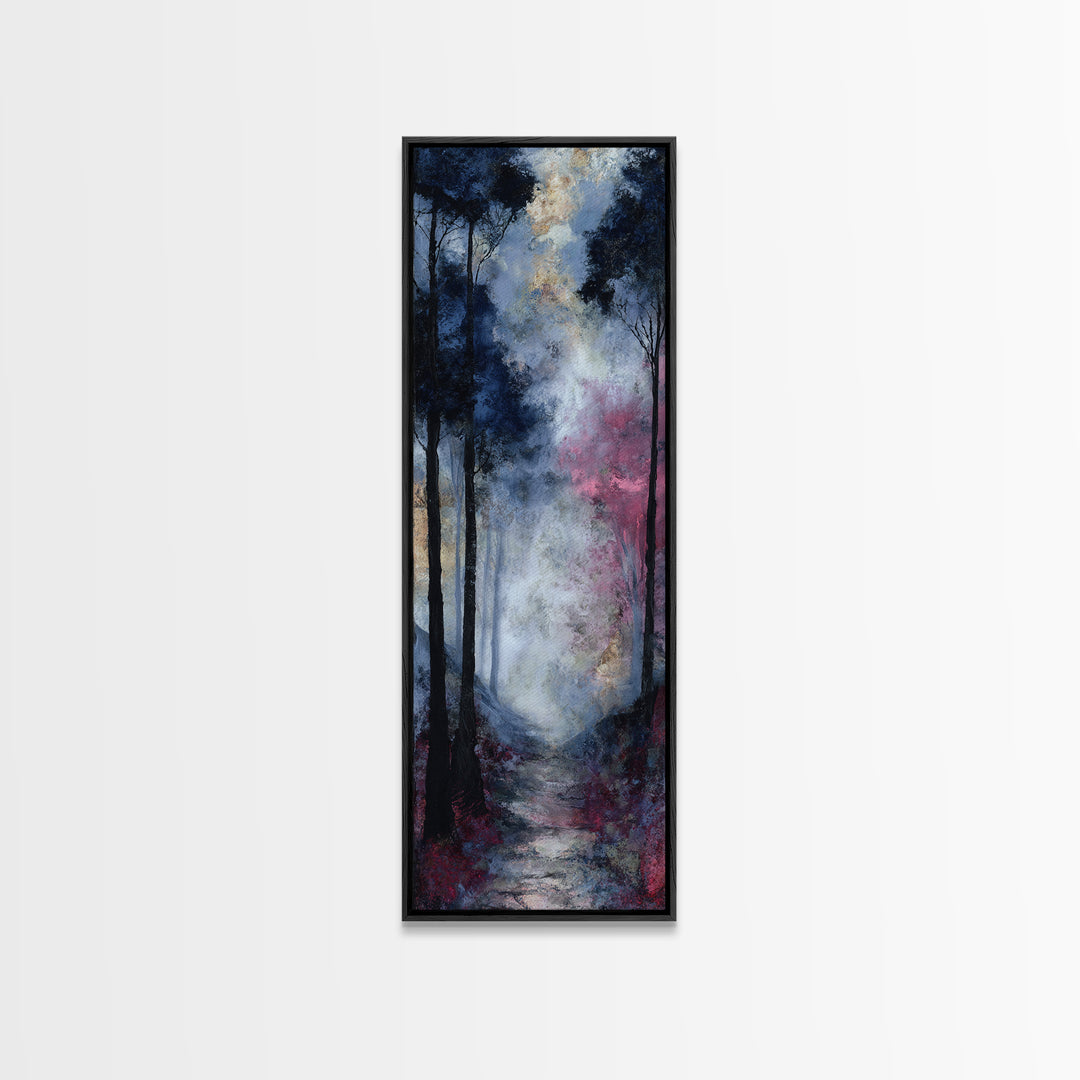 Haunted Forest Path Canvas Print, Gothic Art, Contemporary Art, Living Room Decor, Gothic, Art Nouveau, Canvas Tote Bag, GOT-1x3-7