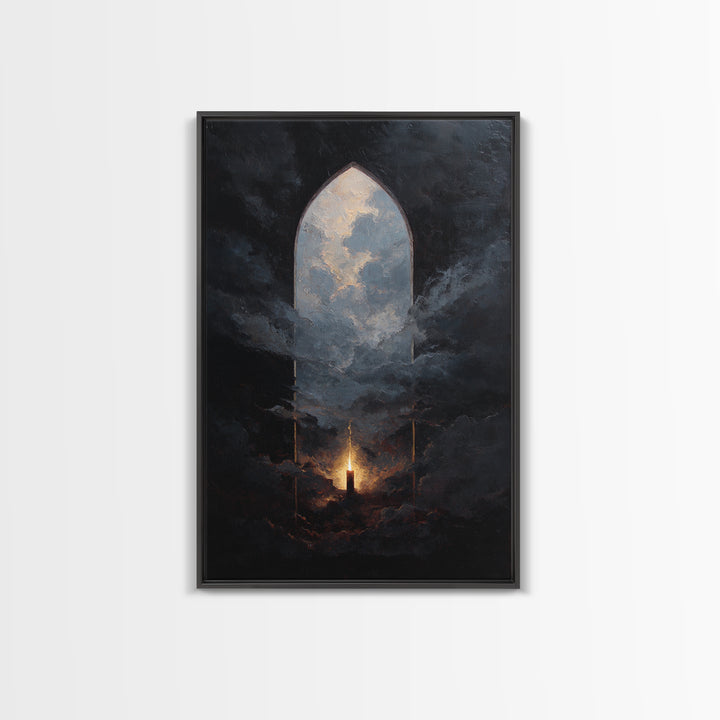 Gothic Archway Filled Framed Canvas Print, Gothic Art, Wall Decor, Living Room Decor, Fine Art, Gothic, Wall Art, Home Decor, GOT-2x3-19