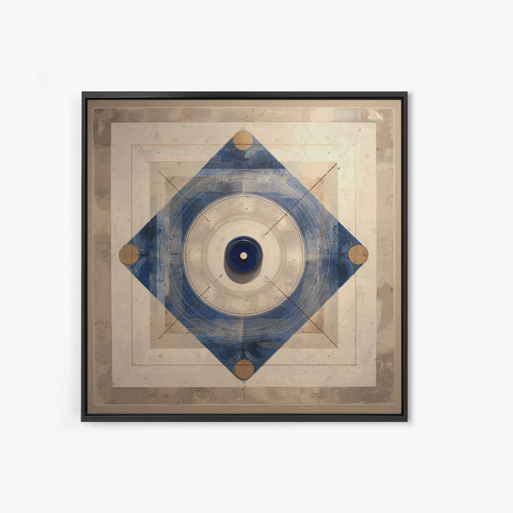 Air Hockey Puck Framed Canvas Print, Game Room Art, Playroom Wall Decor, Game Room Decor, Abstract Art, Play, Statement Artwork, GRA-1x1-42