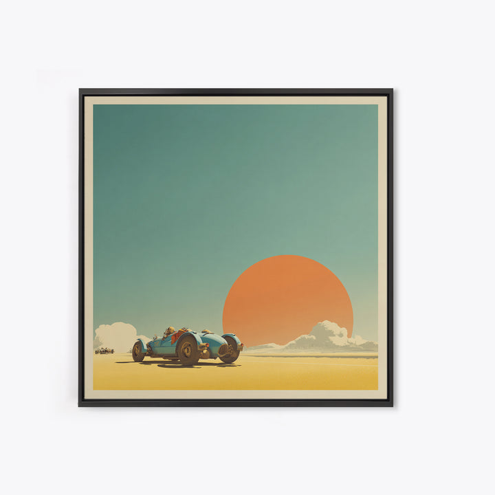 Retro Racing Car Game Poster Without Text Canvas Print, Game Room Art, Playroom Art, Game Room Decor, Fine Art, Play, GRA-1x1-60