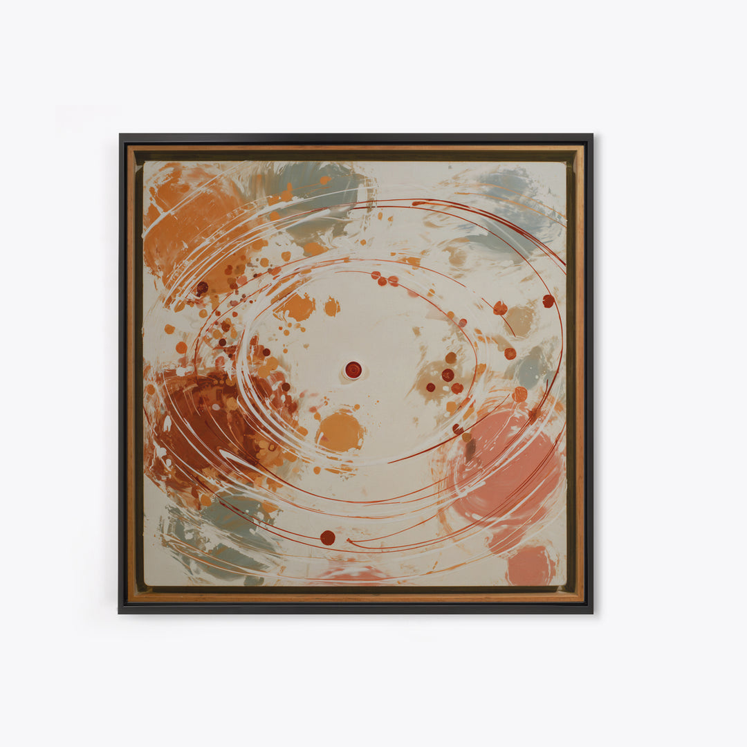 Air Hockey Puck Framed Canvas Print, Game Room Art, Playroom Wall Decor, Game Room Decor, Abstract Art, Play, Statement Artwork, GRA-1x1-66