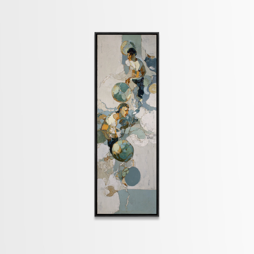 Old School Game Controller Canvas Print, Game Room Art, Art Print, Game Room Decor, Oil Painting, Play, Canvas Art, Black Art, GRA-1x3-90