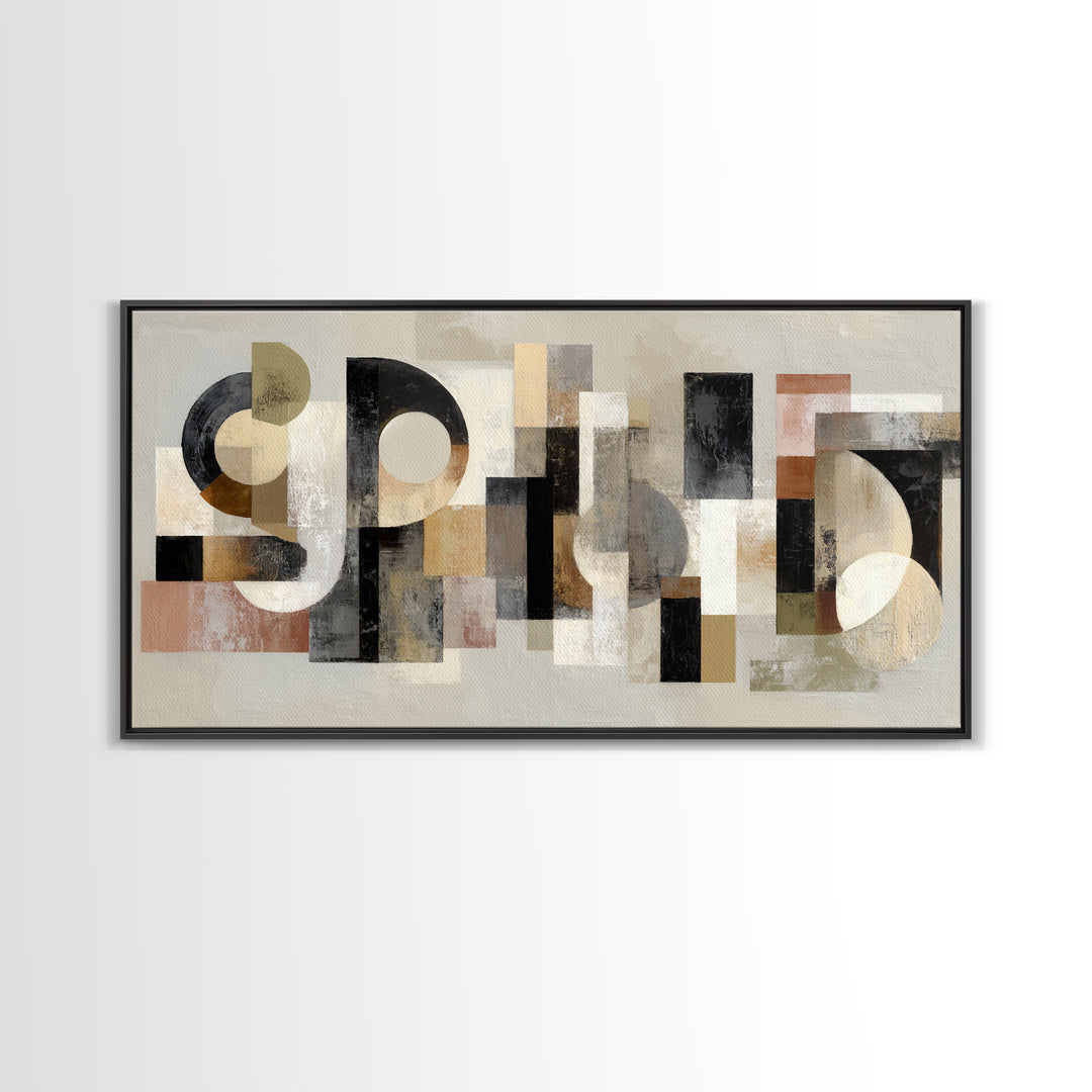 Scoreboard Numbers as Abstract Design Framed Canvas Print, Game Room Art, Statement Artwork, Game Room Decor, Fine Art, Play, GRA-2x1-20