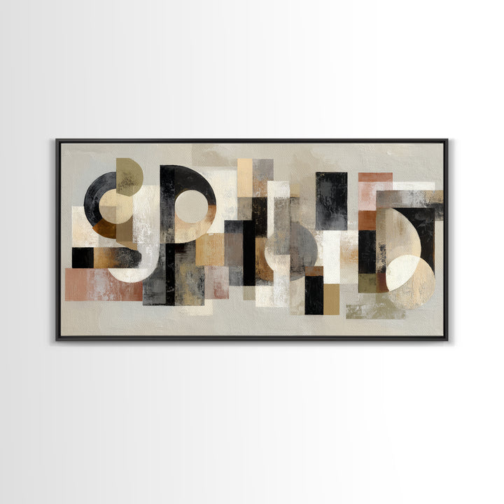 Scoreboard Numbers as Abstract Design Framed Canvas Print, Game Room Art, Statement Artwork, Game Room Decor, Fine Art, Play, GRA-2x1-20