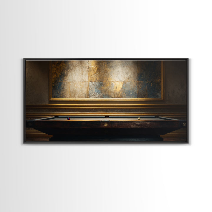 Blackjack Table Still Life Without Words Framed Canvas Print, Game Room Art, Home Decor, Game Room Decor, Fine Art, Play, GRA-2x1-40