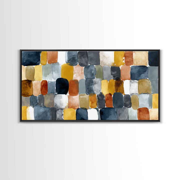 Domino Tiles Arranged Framed Canvas Print, Game Room Art, Canvas Wall Art, Game Room Decor, Fine Art, Play, Masculine Wall Art, GRA-2x1-60