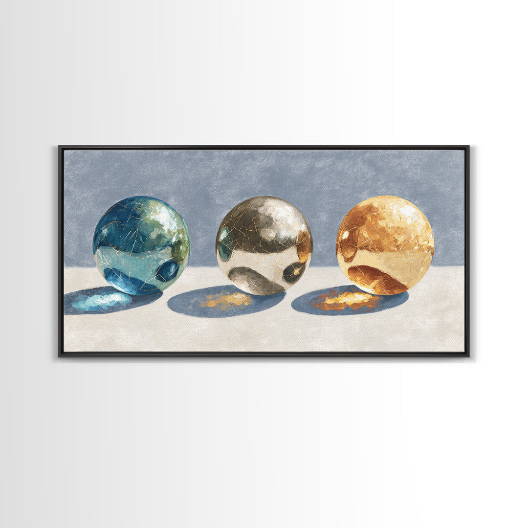 Pinball Silver Ball Canvas Print, Game Room Art, Modern Wall Art, Game Room Decor, Fine Art, Play, Unique Home Decor, GRA-2x1-89