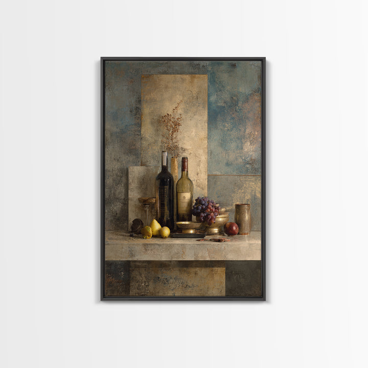 Blackjack Table Still Life Without Words Framed Canvas Print, Game Room Art, Art Print, Game Room Decor, Fine Art, Play, GRA-2x3-100