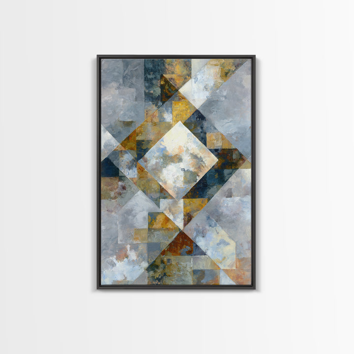 Domino Tiles Arranged Framed Canvas Print, Game Room Art, Boho Decor, Game Room Decor, Abstract Art, Play, Classroom Decor, GRA-2x3-48