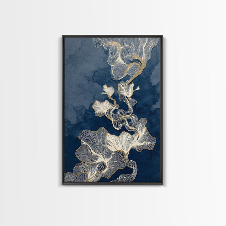 Controller Cable Forming a Playful Line Drawing Framed Canvas Print, Game Room Art, Textured Painting, Game Room Decor, Play, GRA-2x3-55