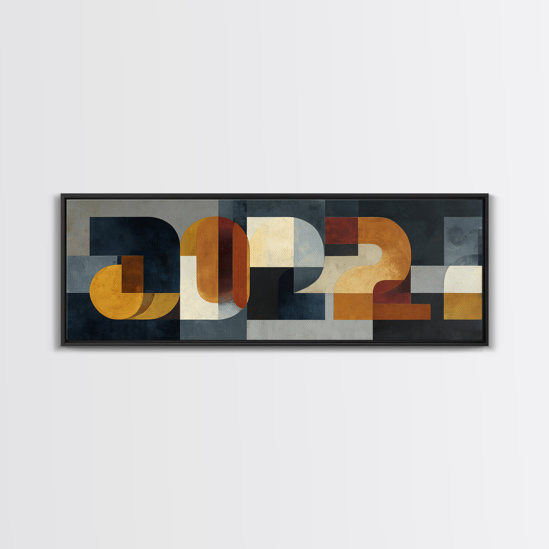 Scoreboard Numbers as Abstract Design Canvas Print, Game Room Art, Living Room Art, Game Room Decor, Play, Neutral Decor, GRA-3x1-16