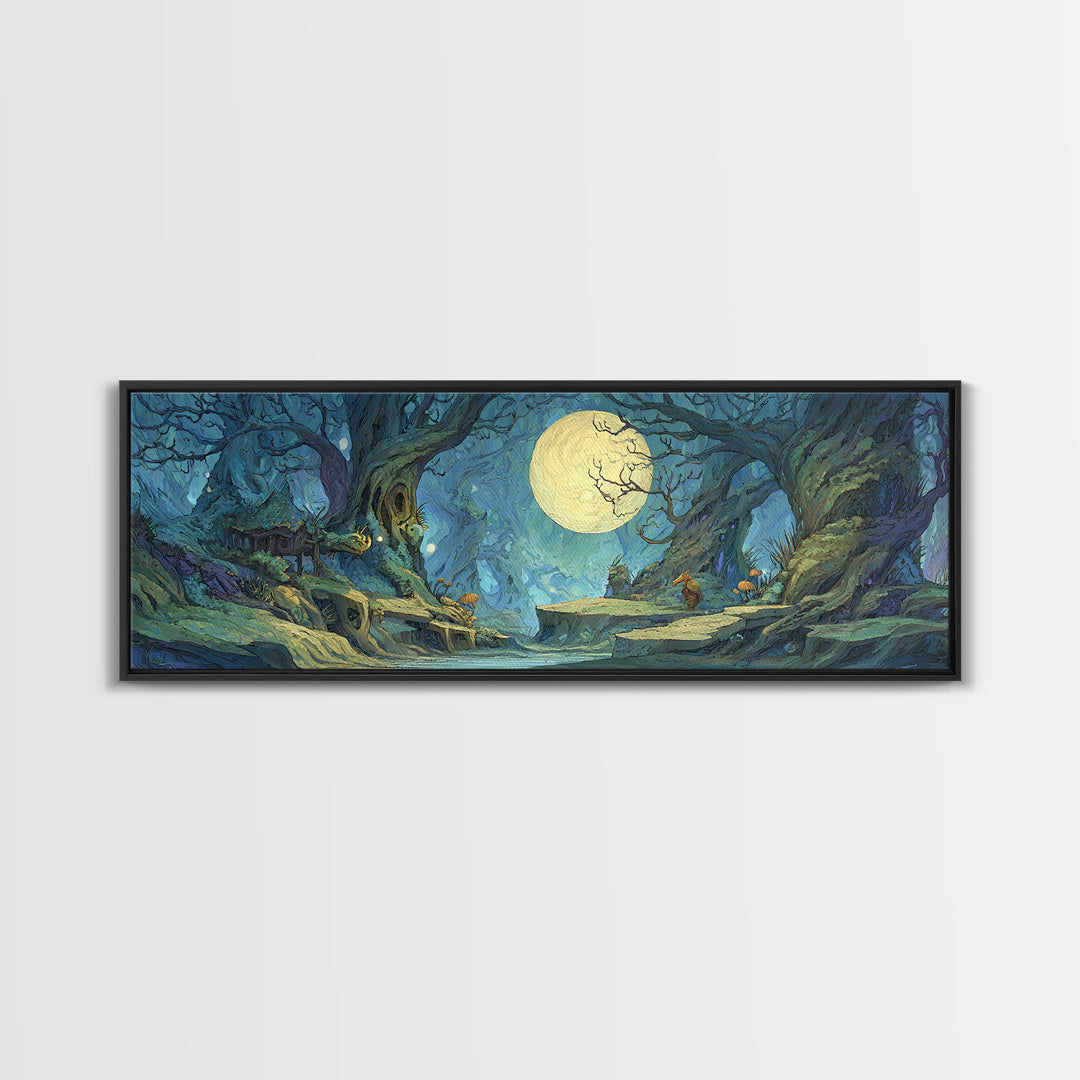 Fantasy Board Game Dragon Token Scene Canvas Print, Game Room Art, Living Room Decor, Game Room Decor, Fine Art, Play, GRA-3x1-75