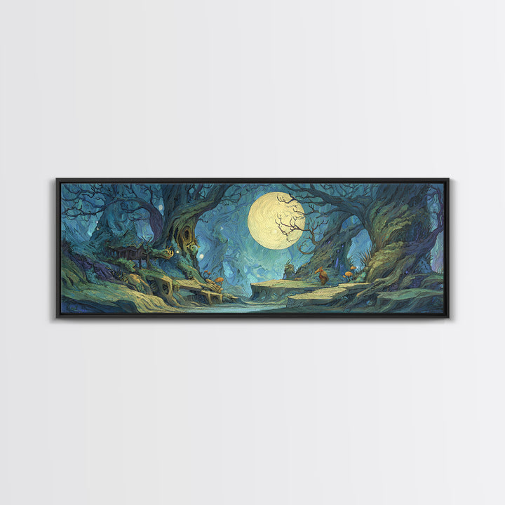 Fantasy Board Game Dragon Token Scene Canvas Print, Game Room Art, Living Room Decor, Game Room Decor, Fine Art, Play, GRA-3x1-75
