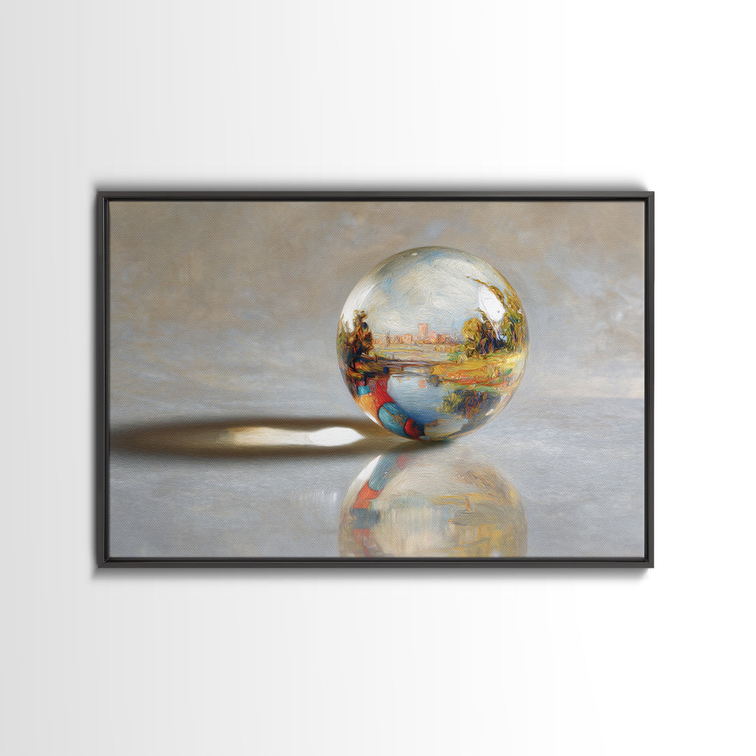 Pinball Silver Ball Framed Canvas Print, Game Room Art, Masculine Wall Art, Game Room Decor, Abstract Art, Play, Gallery Decor, GRA-3x2-25