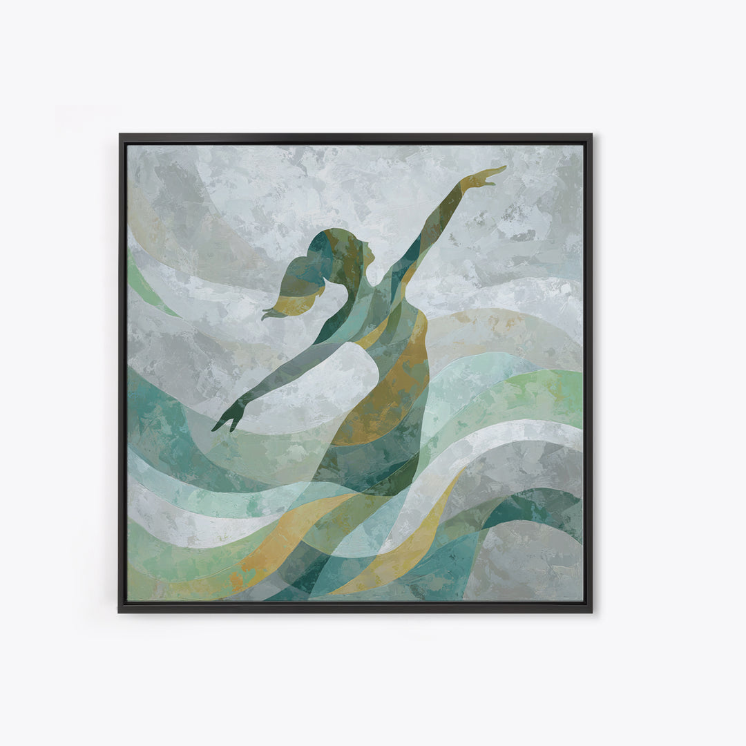 Fitness Woman Stretching Canvas Print, Gym Art, Luxury Decor, Gym Decor, Strength, Living Room Decor, Abstract Wall Art, GYM-1x1-45